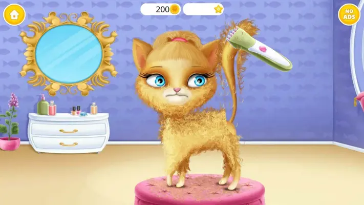 Cat Hair Salon Birthday Party android App screenshot 0