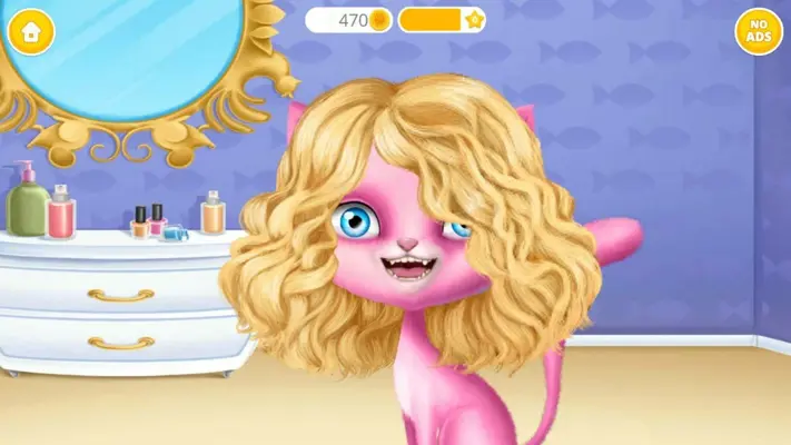 Cat Hair Salon Birthday Party android App screenshot 1