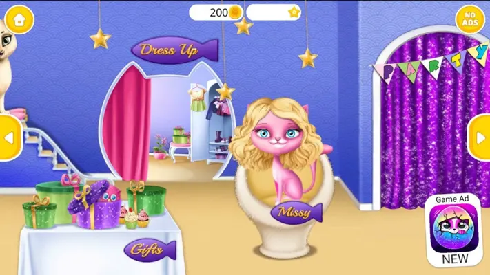 Cat Hair Salon Birthday Party android App screenshot 8